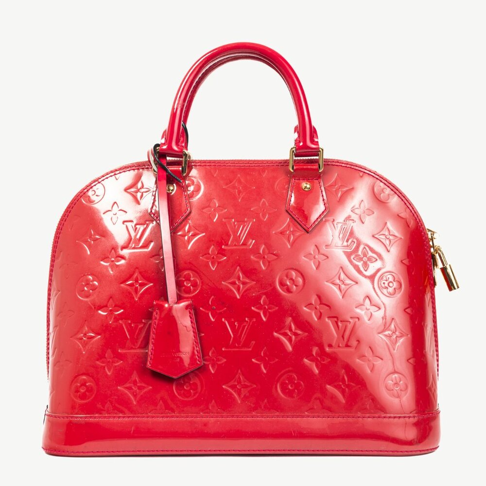 Louis Vuitton Alma PM Indian Rose Monogram Vernis Tote